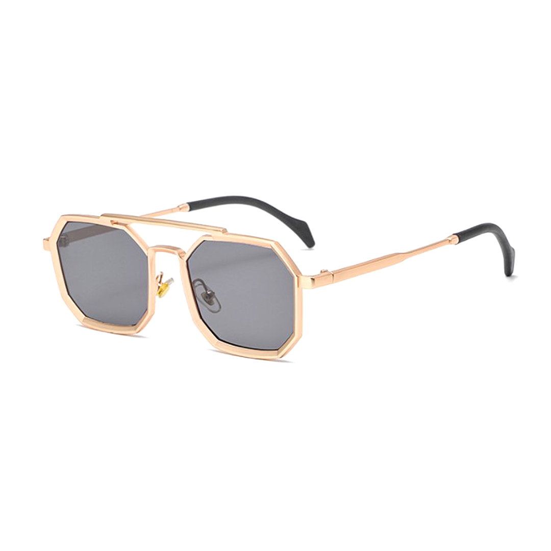 Lucia Sunglasses - Lucia 1 - Gold Frame - Black Lenses