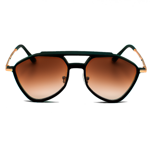 Theo Sunglasses - Theo 1 - Black Organic Acetate Frame - Brown Gradient Lenses