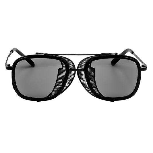 Josef Sunglasses - Josef 1 - Black Frame - Black Lenses - Lateral Shields