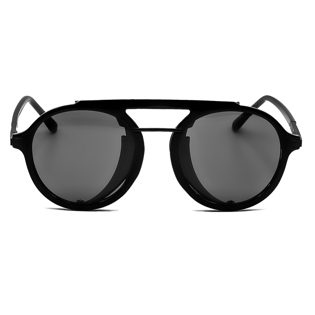 Angel Sunglasses - Angel 1 - Black Frame - Black Lenses - Black Lateral Solid Shields