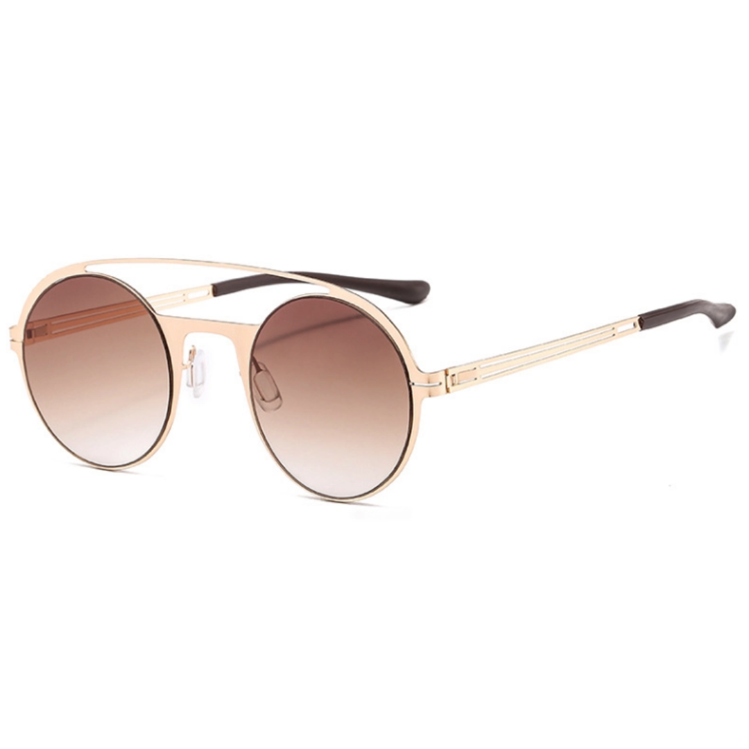 Ariel Sunglasses - Ariel 2 - Gold Matte Frame - Gold/Brown Lenses