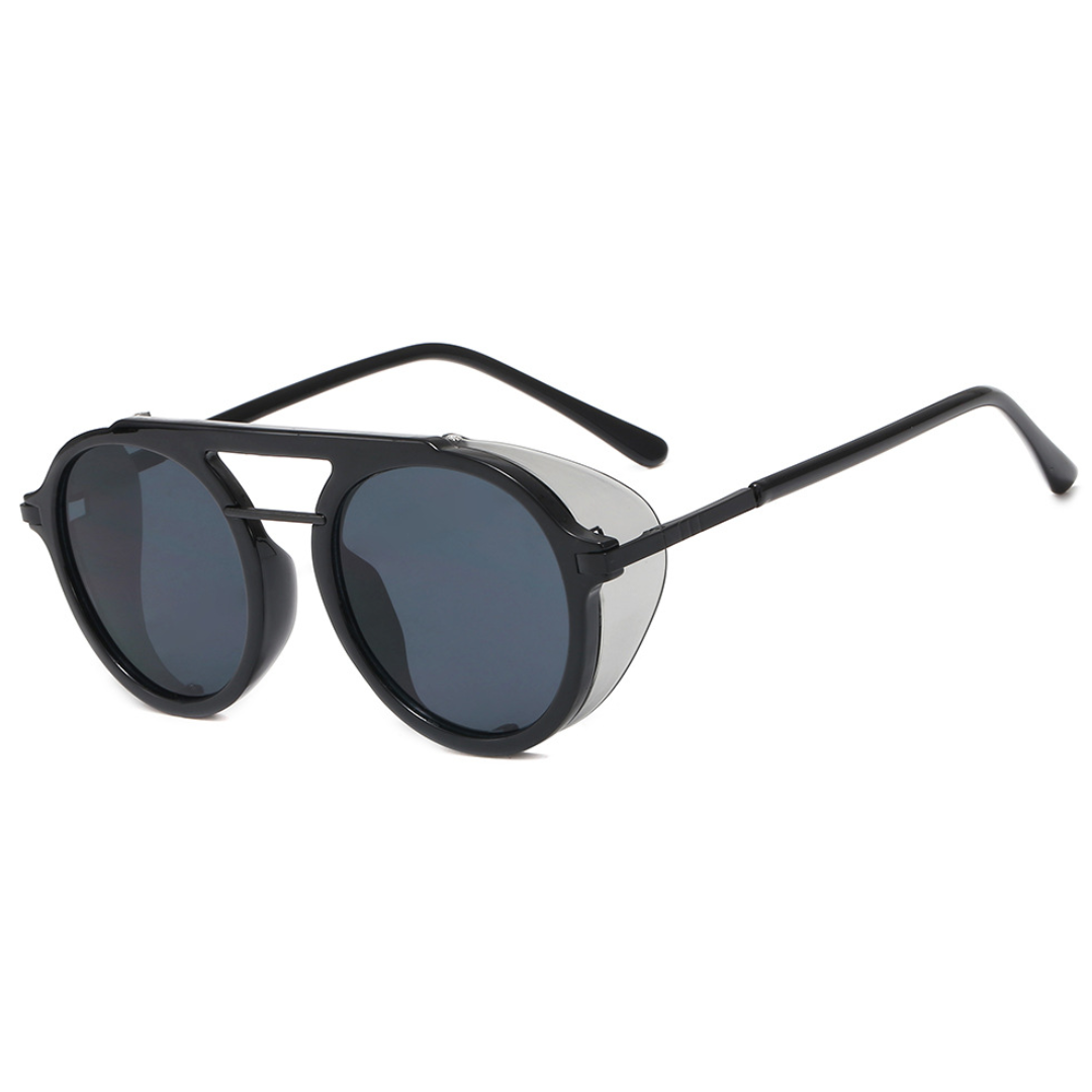 Angel Sunglasses - Angel 1 - Black Frame - Black Lenses - Black Lateral Solid Shields