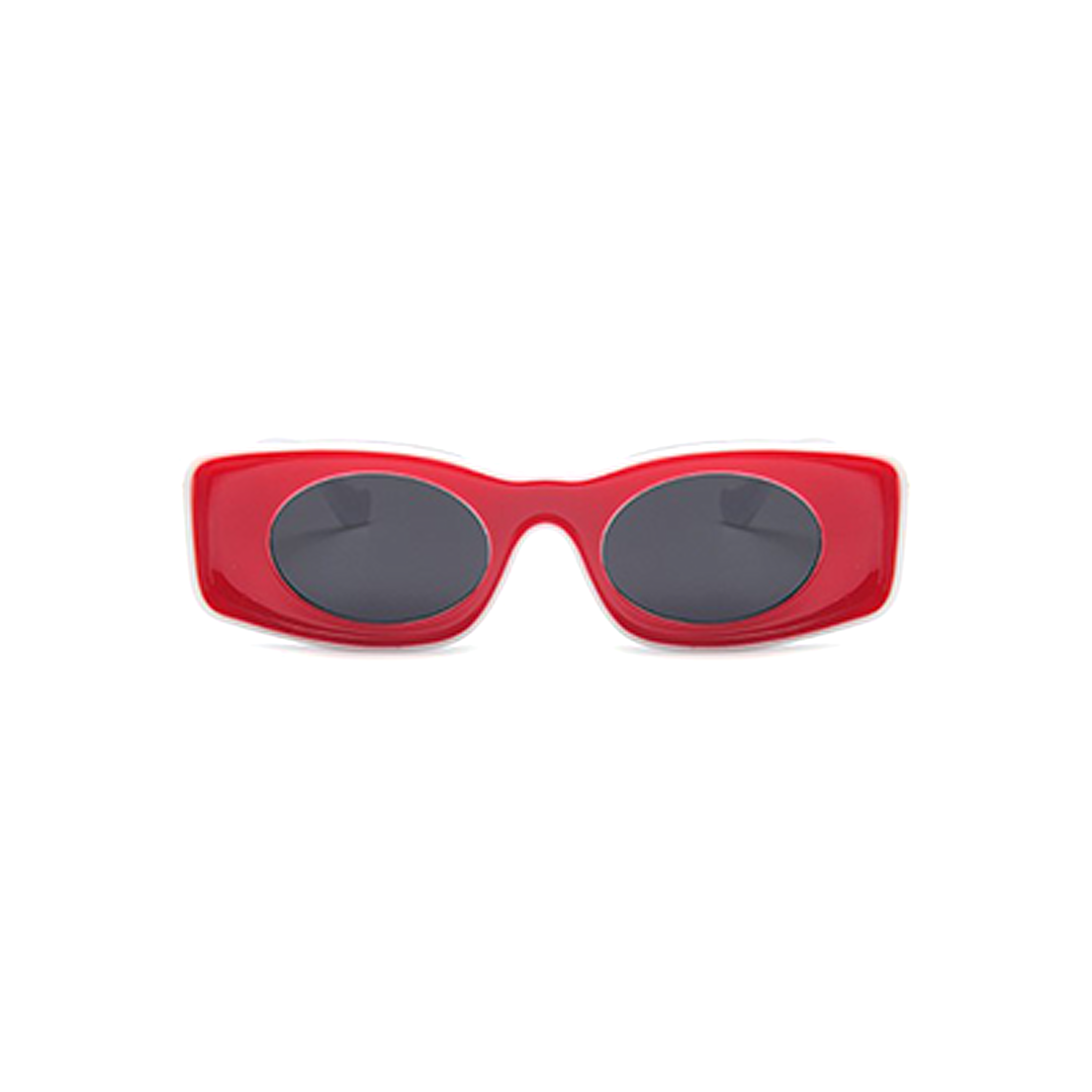 Isabella Sunglasses - Isabella 2 - Red Frame - Black Lenses