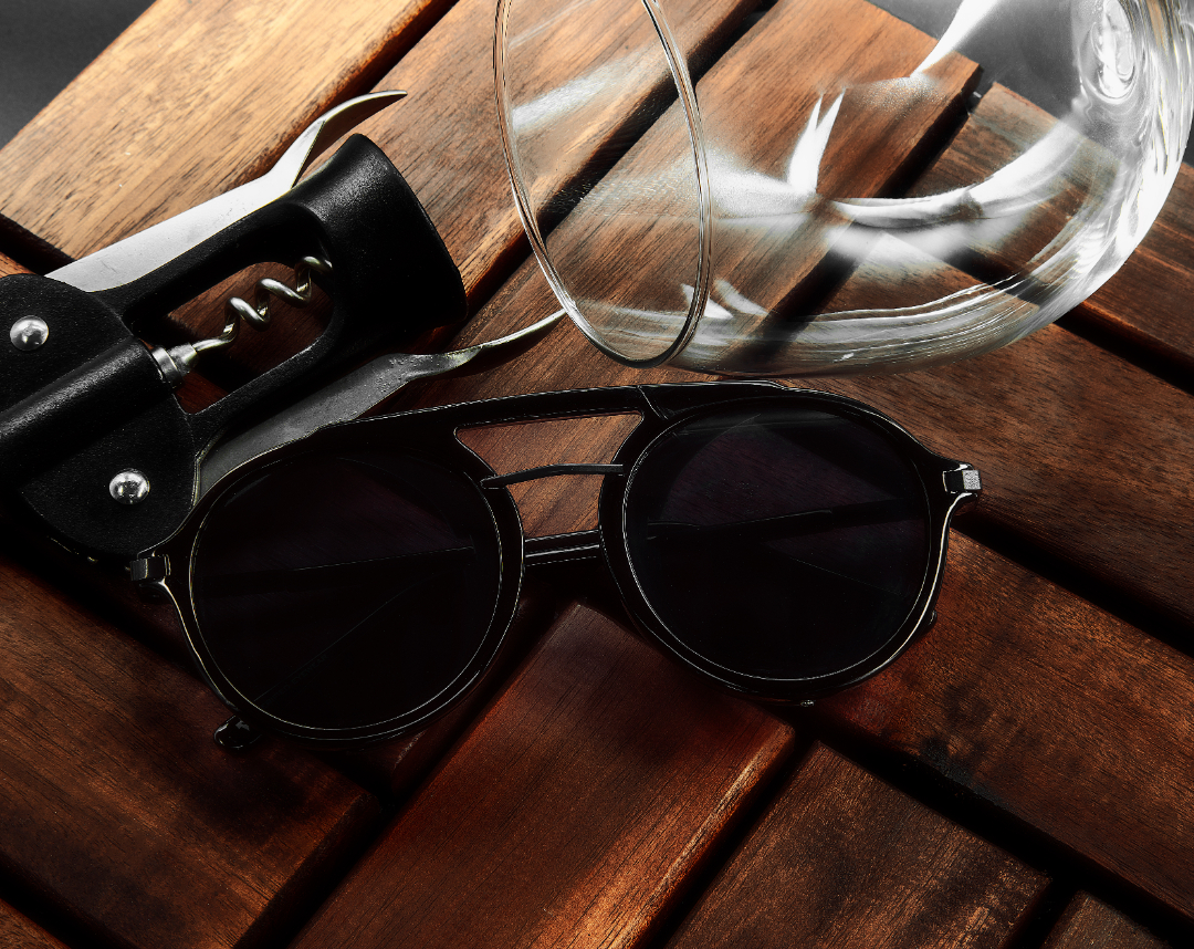 Angel Sunglasses - Angel 1 - Black Frame - Black Lenses - Black Lateral Solid Shields