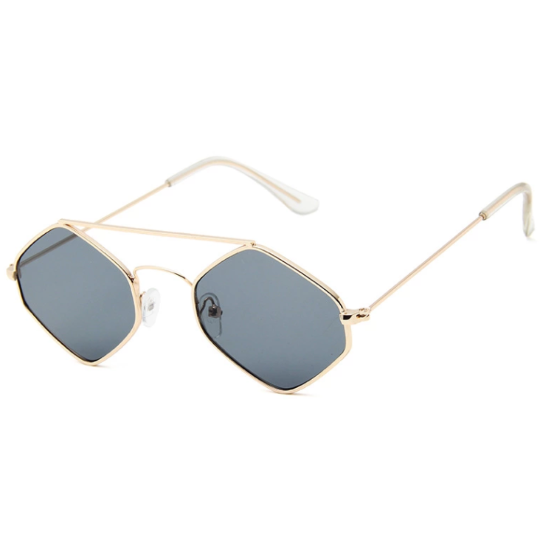 Cristalina Sunglasses - Cristalina 1 - Gold Frame - Black Lenses