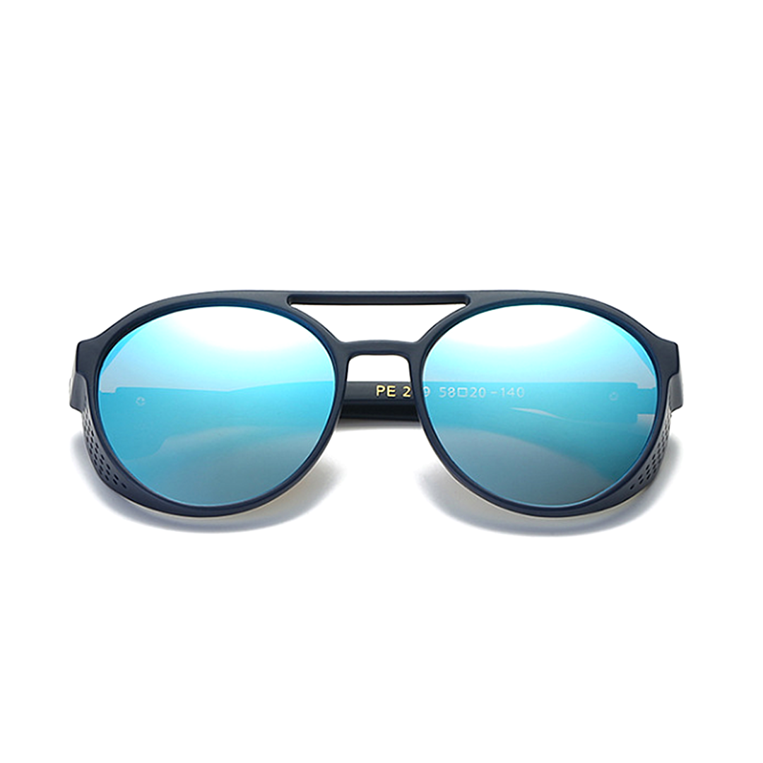 Blue frame aviator top sunglasses