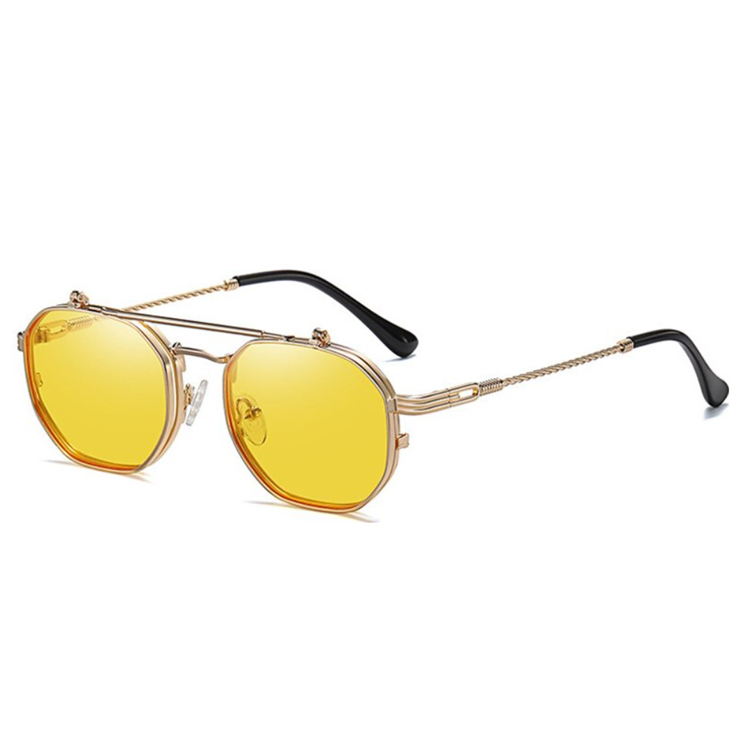 Shantal Sunglasses - Shantal 2 - Gold Frame - Yellow/Clear Lenses