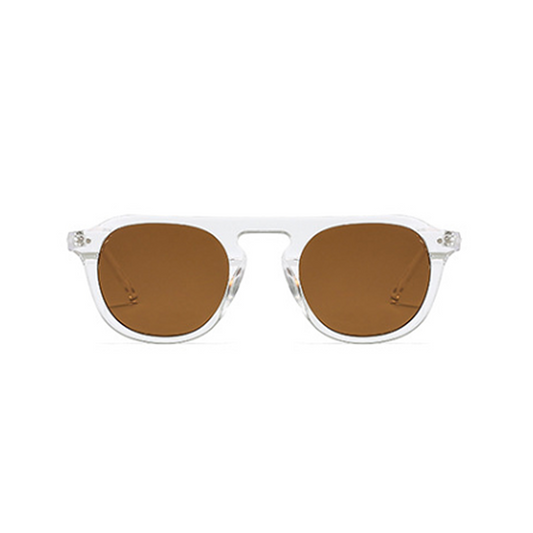 Suukala Sunglasses - Suukala  1 - Clear Frame - Brown Lenses