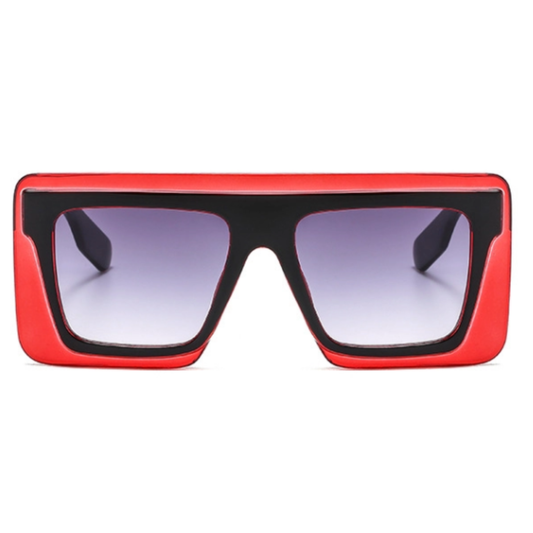 Paula Sunglasses - Paula 2 - Black/Red Frame - Black Lenses